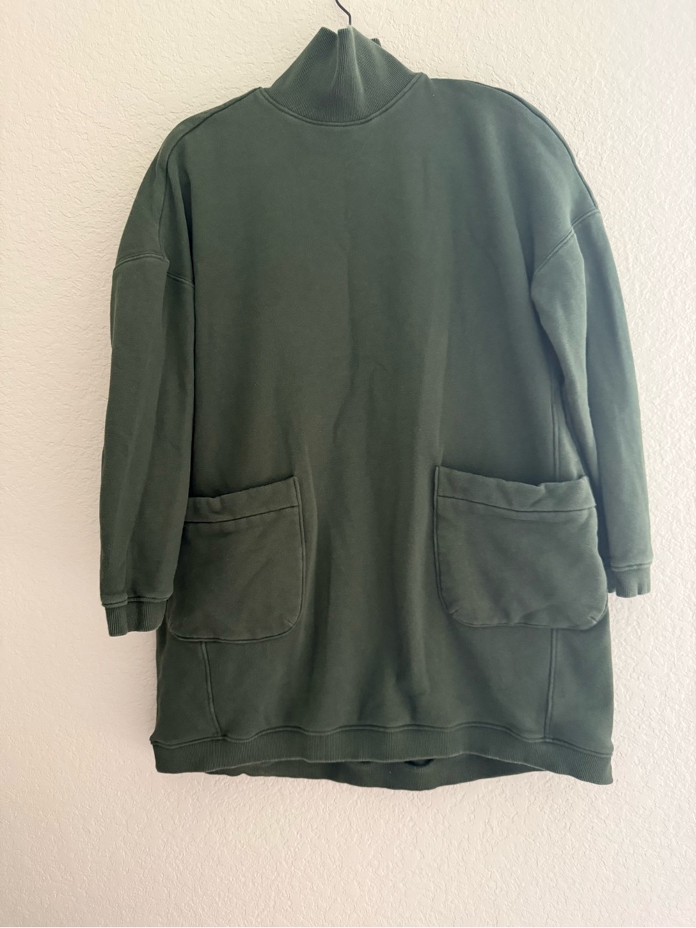 Pomander Place Olive Turtleneck Pocket Sweater